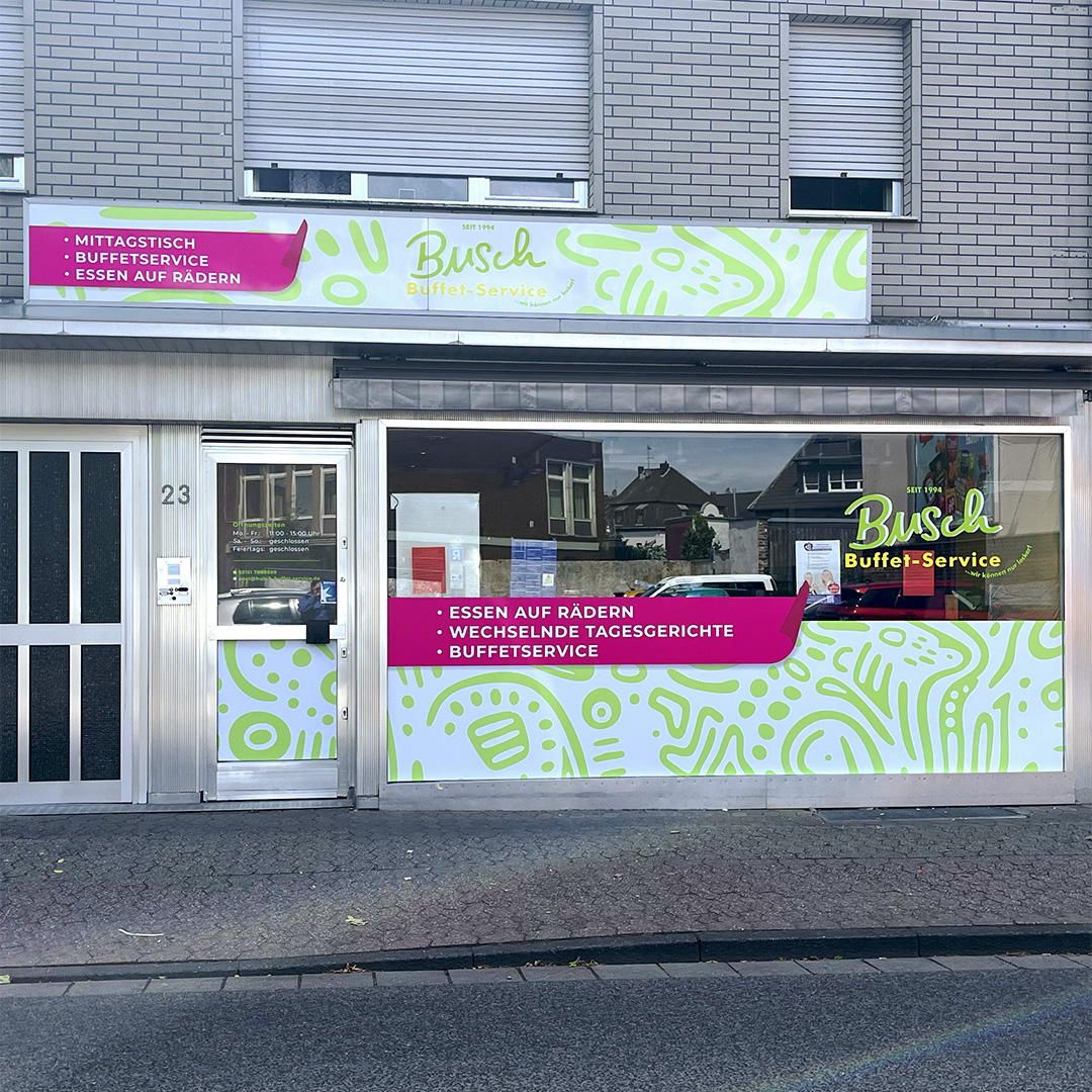 Busch Ladenlokalbeschriftung