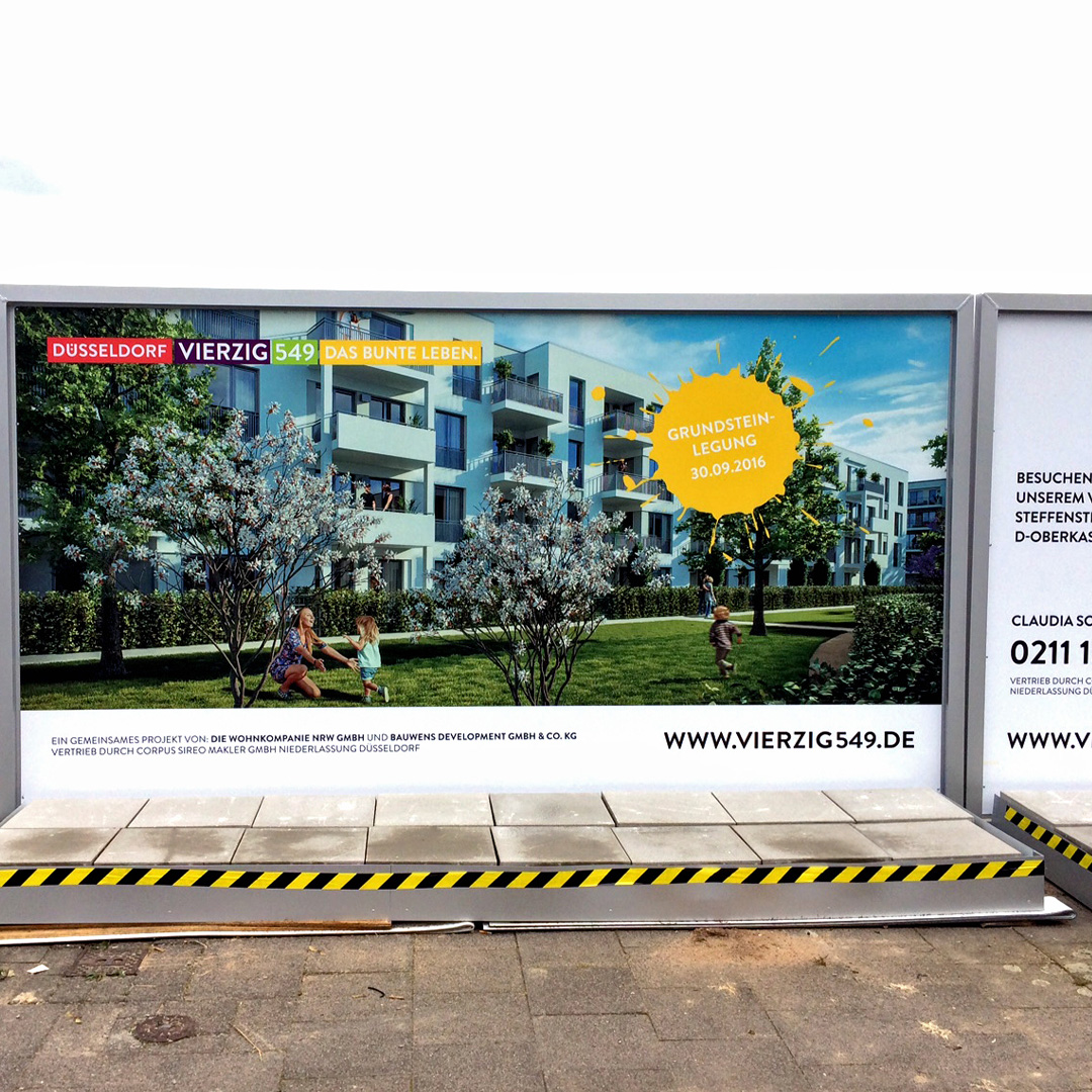 Düsseldorf Vierzig 549 Bauzaun