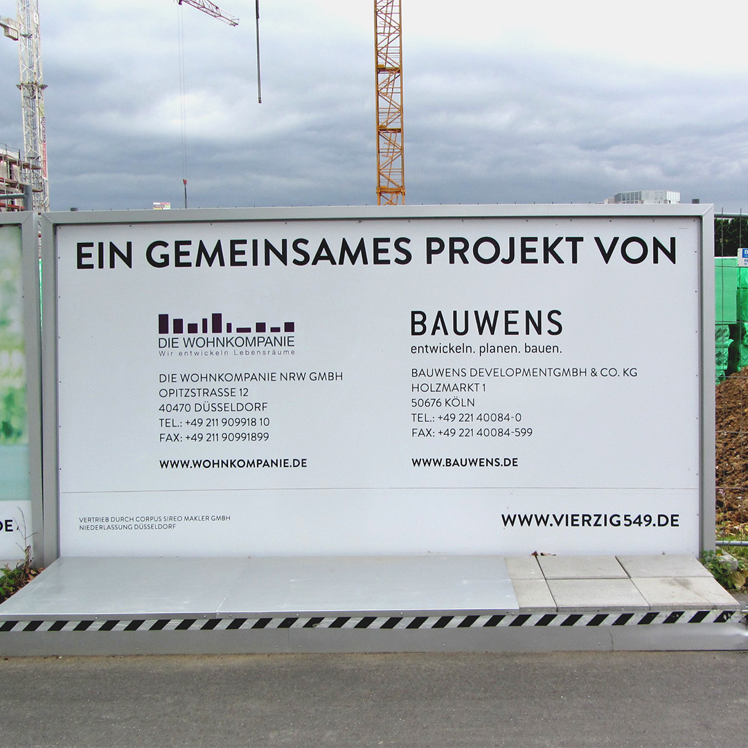 Düsseldorf Vierzig 549 Bauzaun