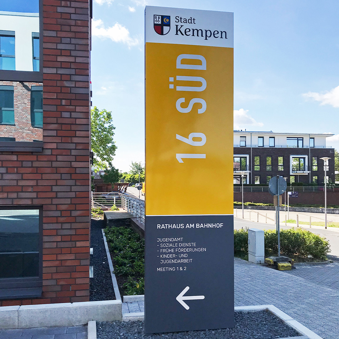 Stadt Kempen Leitsystem / Signaletik