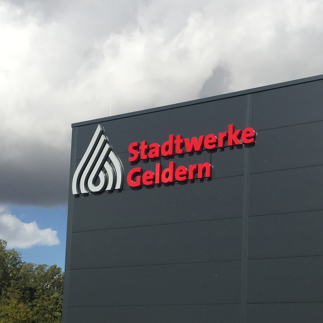 Stadtwerke Geldern Werbeanlage