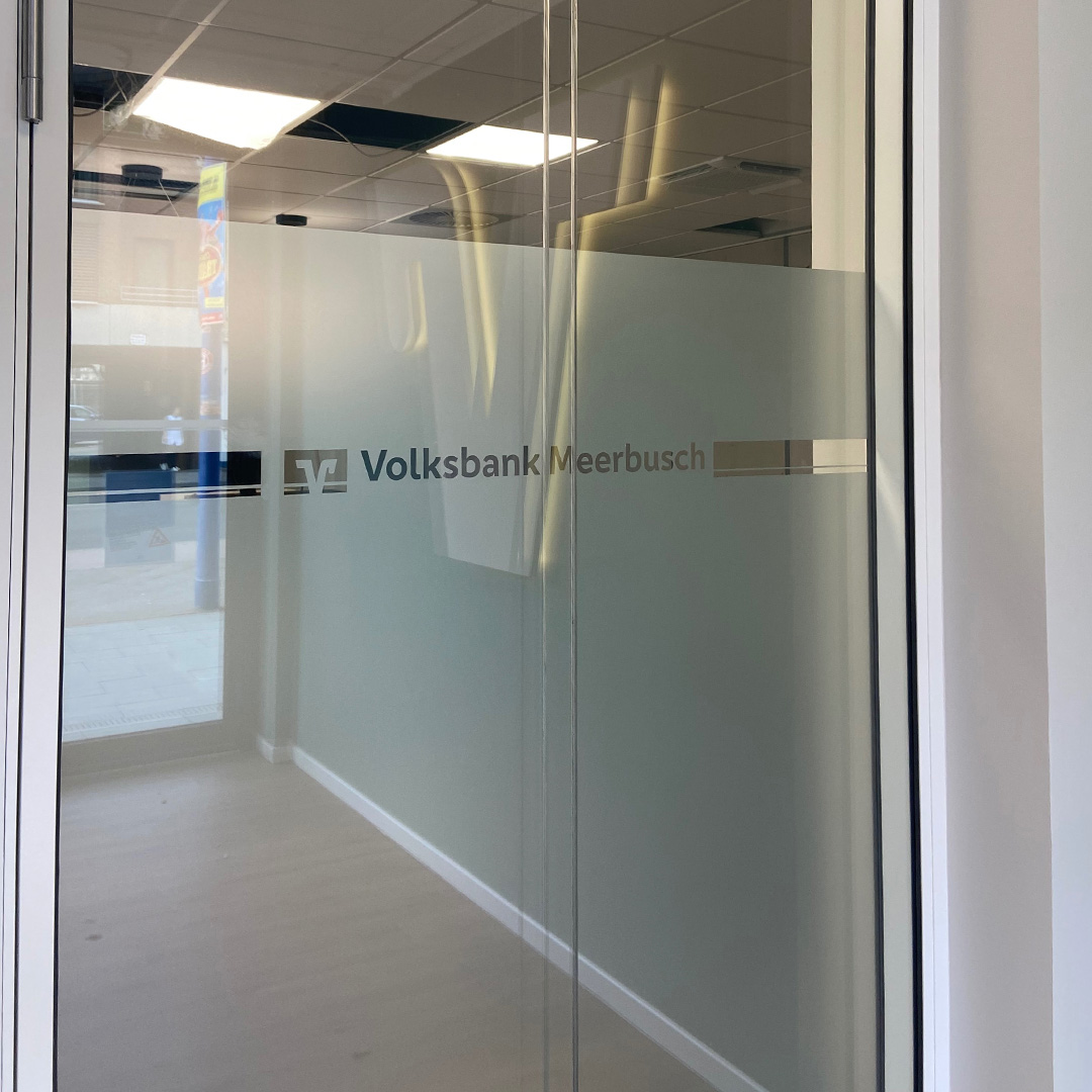 Volksbank Büderich Glasdekor